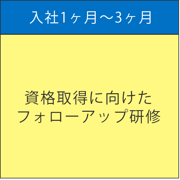 入社1ヶ月～3ヶ月